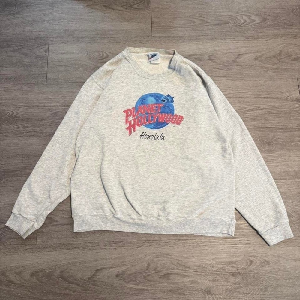 Vintage 90s Planet Hollywood Honolulu Sweatshirt Size XL Crewneck Made In USA